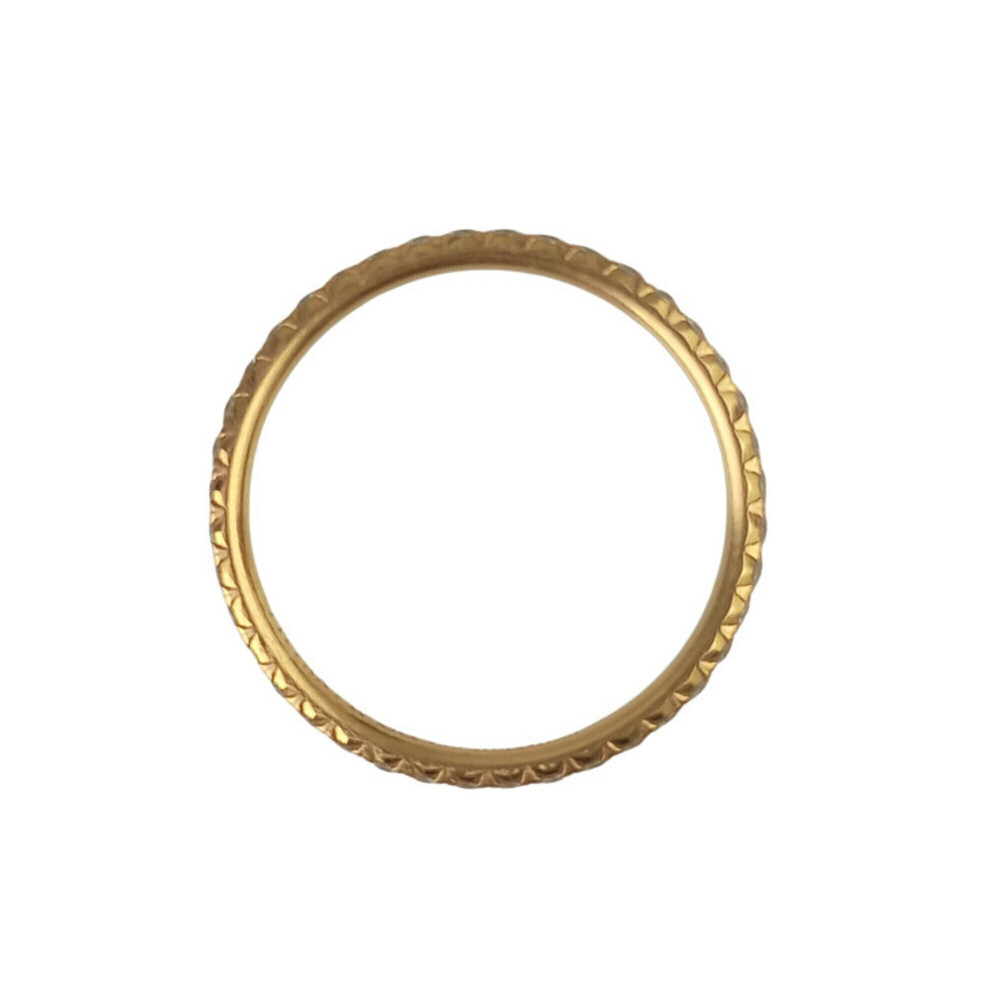 TIFFANY & CO. Gold Diamond Eternity Ring - Picture 2 of 8